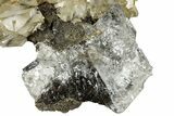 Calcite Crystals with Dolomite and Herkimer Diamonds - New York #251202-1